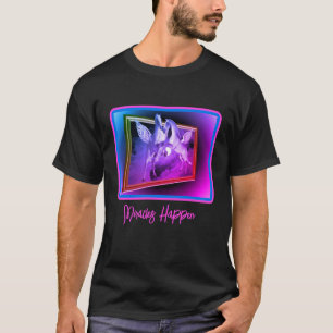 Miracles Happen Pegasus Pferde Inspiration T-Shirt