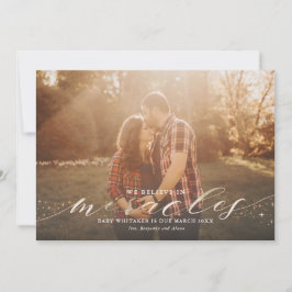 Miracles Imitate Gold Foil Schwangerschaft Ankündi Ankündigung