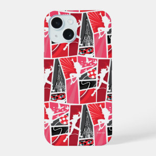 Miraculous Comic Ladybug Paris Muster iPhone 15 Hülle