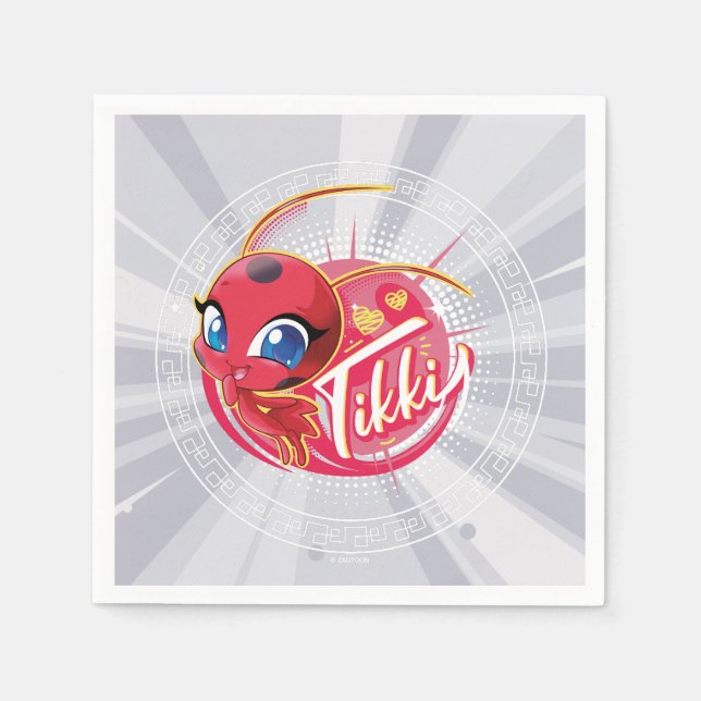 Miraculous Kwami Tikki Serviette (Vorderseite)