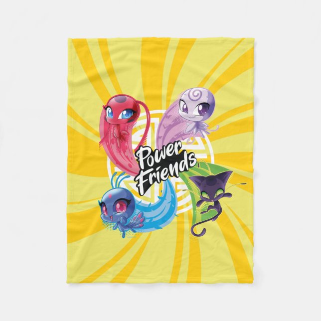 Miraculous Kwamis Power Friends Fleecedecke (Vorderseite)