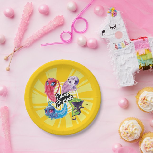 Miraculous Kwamis Power Friends Pappteller (Party)
