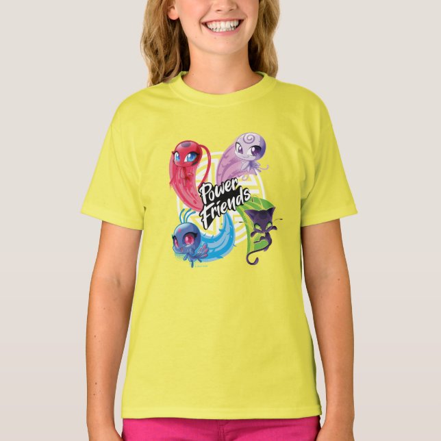 Miraculous Kwamis Power Friends T-Shirt (Vorderseite)