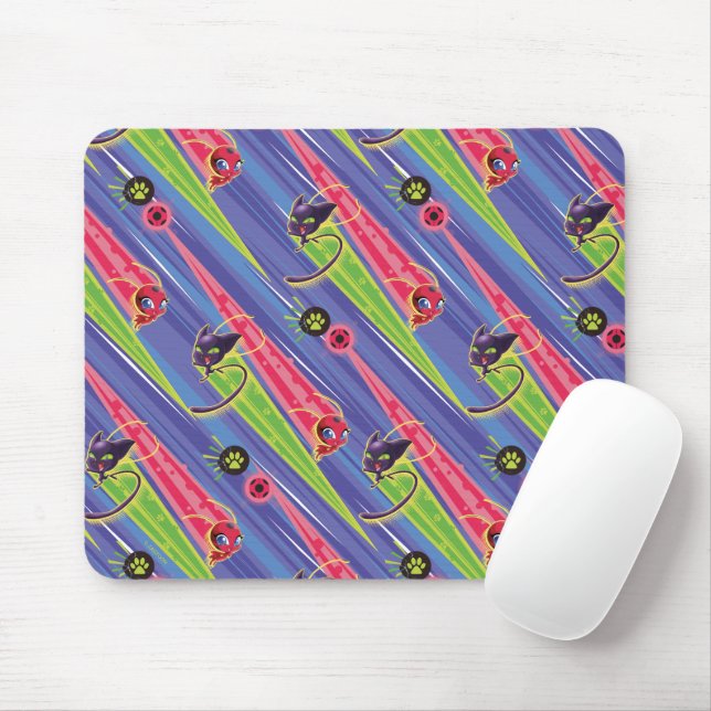 Miraculous Kwamis Tikki & Plagg Muster Mousepad (Mit Mouse)