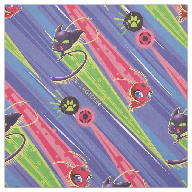Miraculous Kwamis Tikki & Plagg Muster Stoff (Muster)