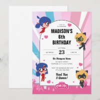 Miraculous Ladybug & Cat Noir Chibi Geburtstag