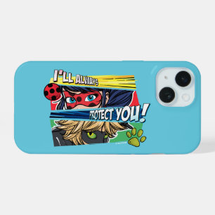 Miraculous Ladybug & Cat Noir schützen dich immer iPhone 15 Hülle
