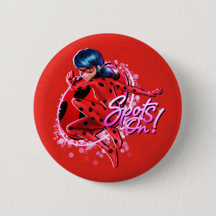 Miraculous Ladybug Grafische Punkte Button