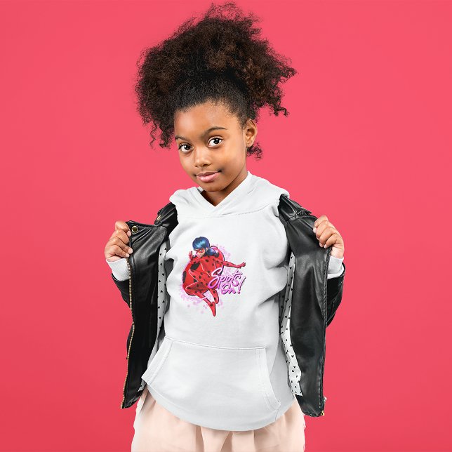 Miraculous Ladybug | Grafische Punkte Hoodie (Kid wearing hoodie)