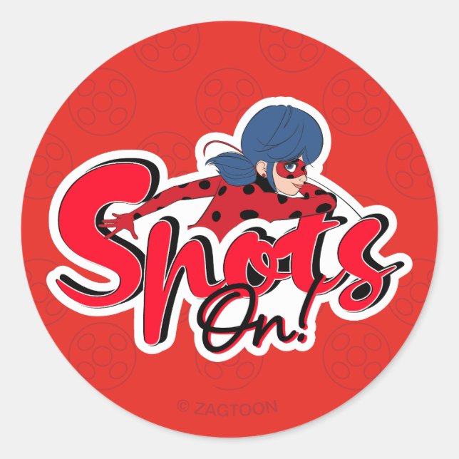 Miraculous Ladybug | Spots auf Runder Aufkleber (Vorderseite)