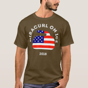 Miracurl auf Ice 2018 - Amerikanische Flagge - Sto T-Shirt