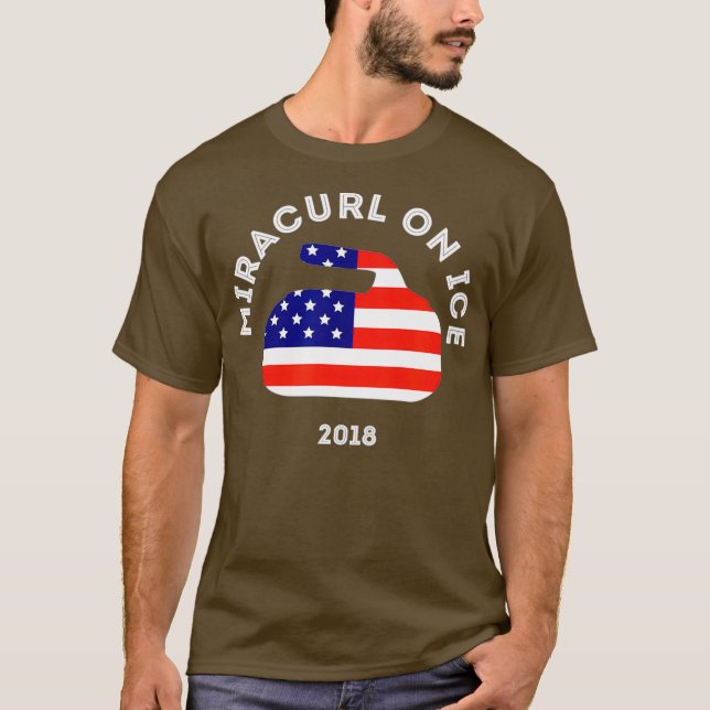 Miracurl auf Ice 2018 - Amerikanische Flagge - Sto T-Shirt (Vorderseite)