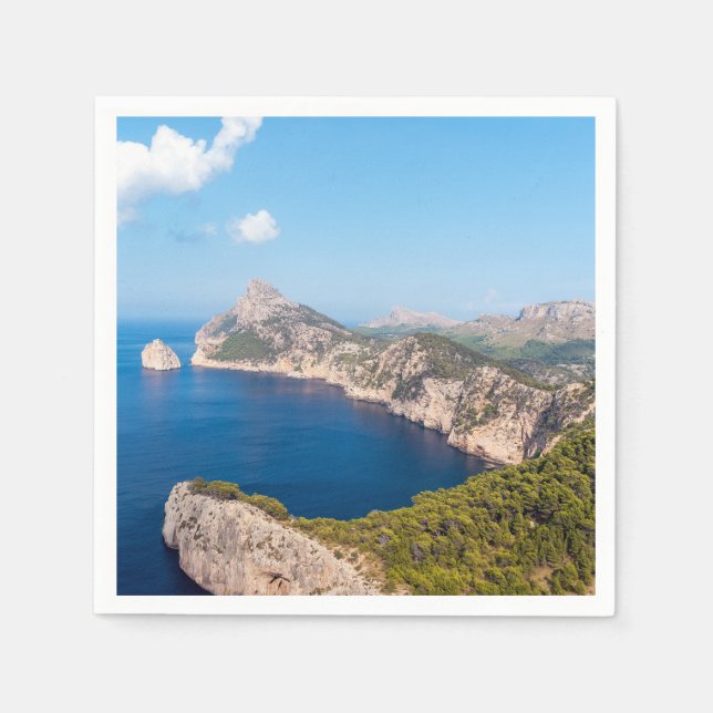 Mirador es Colomer in Cap de Formentor - Mallorca Serviette (Vorderseite)