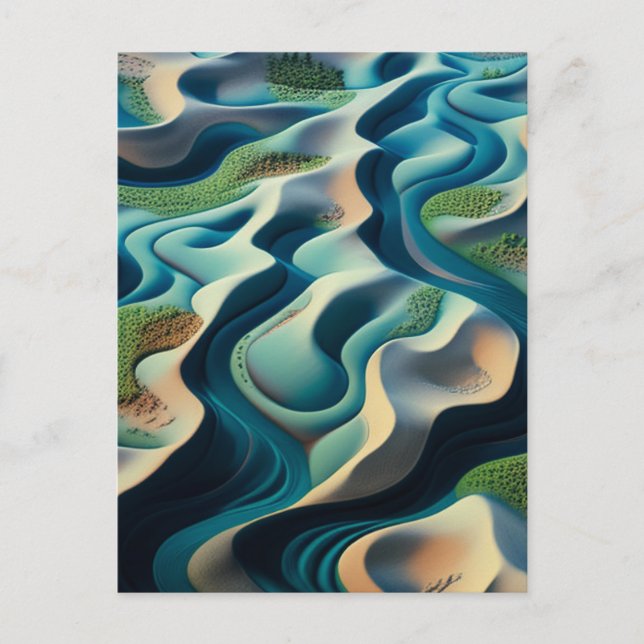 Mirage Currents Einladungspostkarte (Vorderseite)