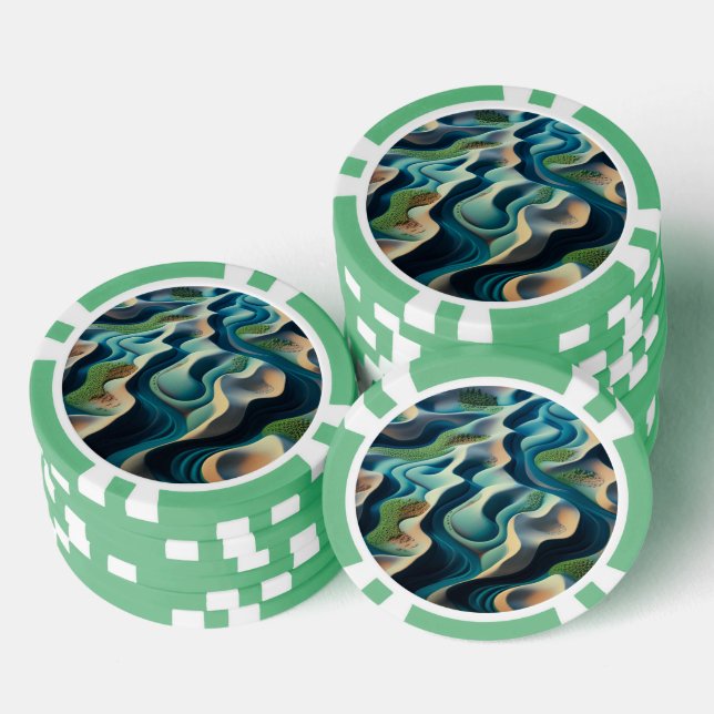 Mirage Currents Pokerchips (Stapel)