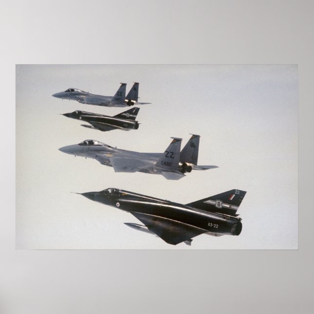 Mirage III's and F-18 Hornets Poster (Vorne)