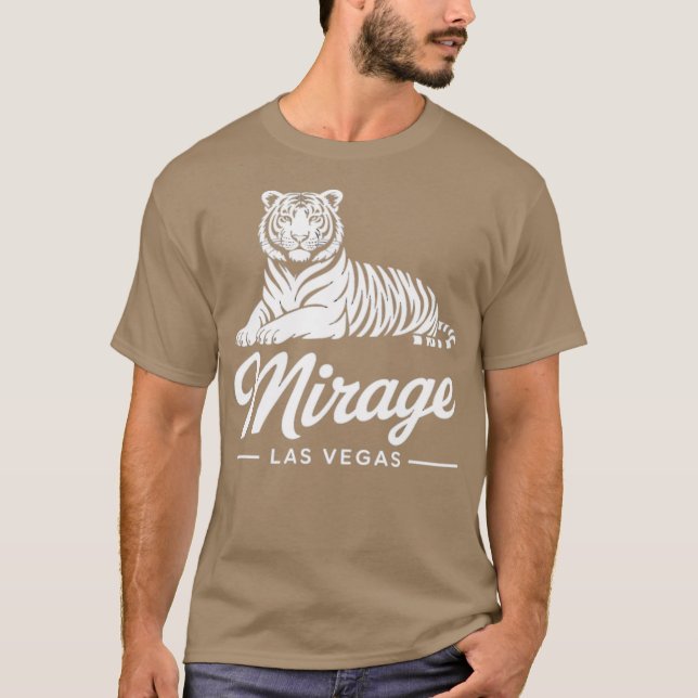 Mirage Tiger - Vintag Las Vegas T-Shirt (Vorderseite)