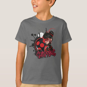 Mirakulous Re-verse Shadybug-Zeichen Grafik T-Shirt