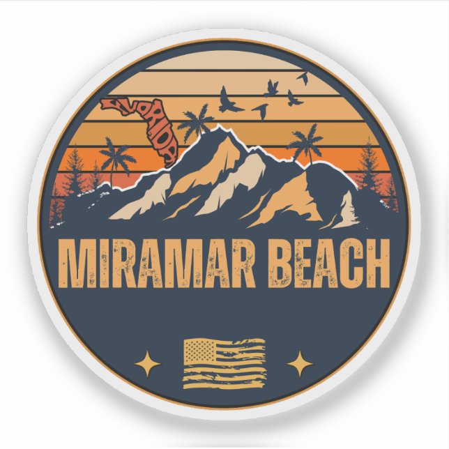 Miramar Beach, Florida Aufkleber (Vorderseite)