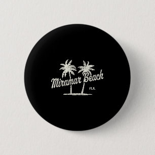 Miramar Beach Florida Vintage 70er Jahre Palmen Gr Button