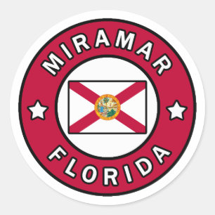 Miramar Florida Runder Aufkleber