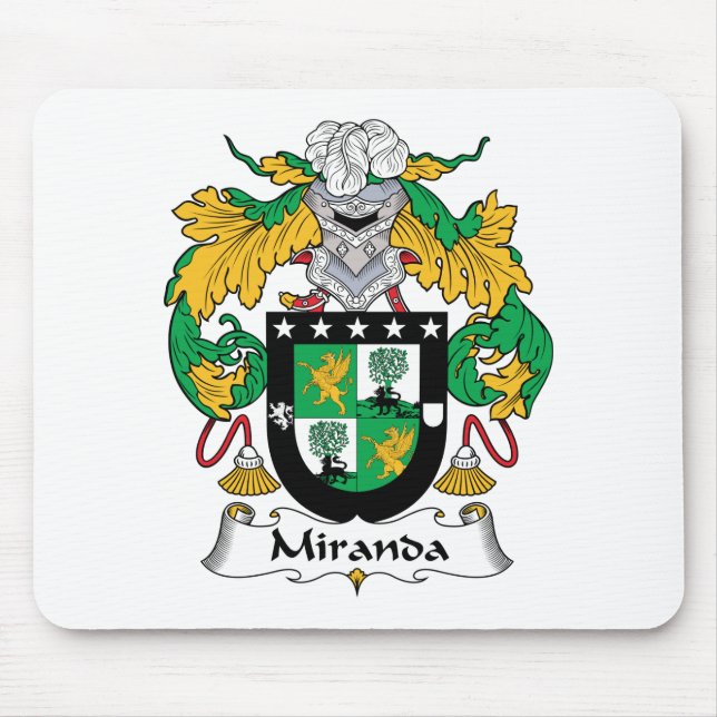 Miranda Familienwappen Mousepad (Vorne)