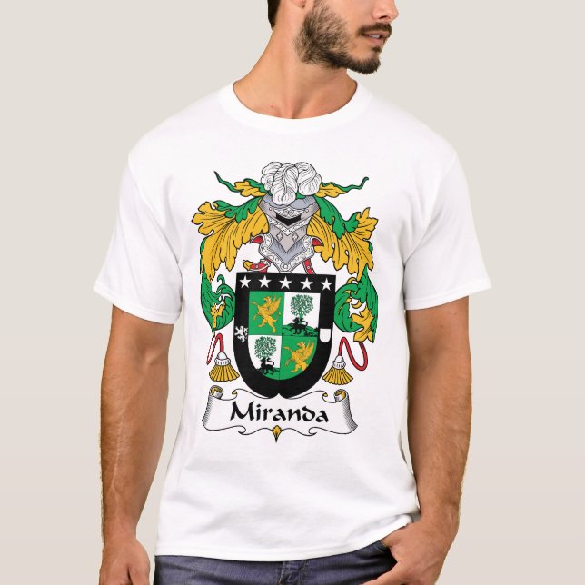 Miranda Familienwappen T-Shirt (Vorderseite)