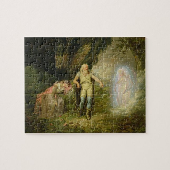 Miranda, Prospero und Ariel, "vom Sturm" vorbei Puzzle (Horizontal)