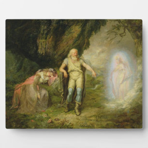 Miranda, Prospero und Ariel von "The Tempest" von Fotoplatte