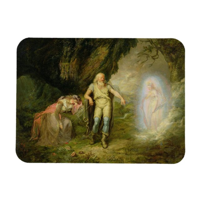 Miranda, Prospero und Ariel von "The Tempest" von Magnet (Horizontal)
