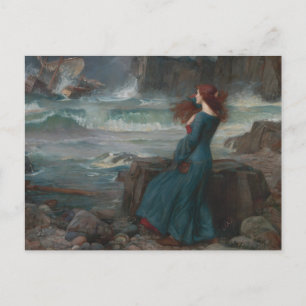 Miranda Tempest John William Waterhouse Art Postkarte