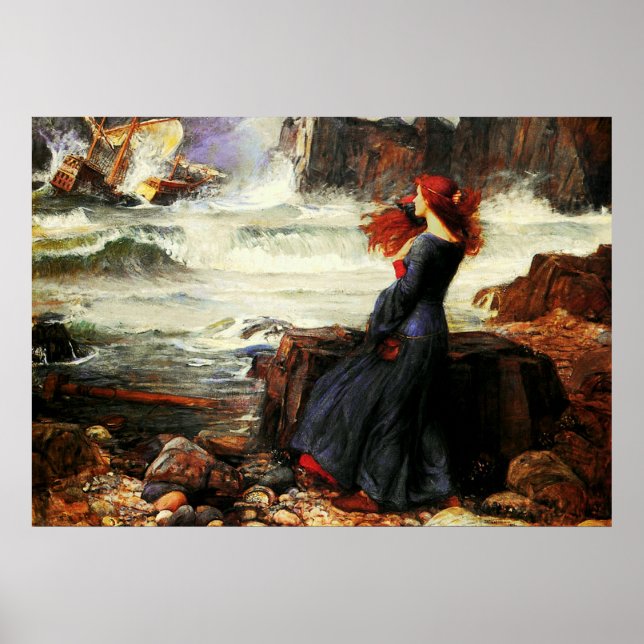 Miranda - The Tempest (1916) ~ Leinwand der Kunst Poster (Vorne)