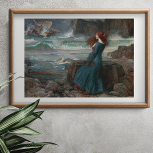 Miranda von John William Waterhouse Poster