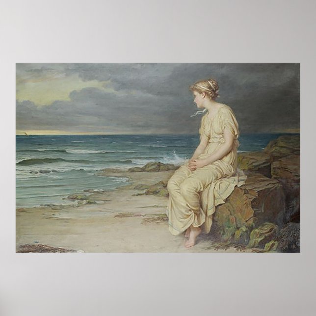 Miranda von John William Waterhouse Poster (Vorne)