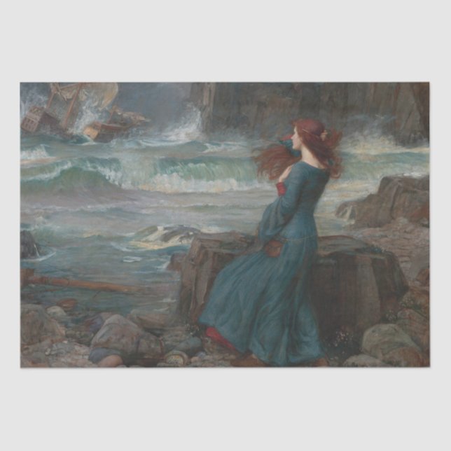 Miranda (von John William Waterhouse) Seidenpapier (Vorderseite)