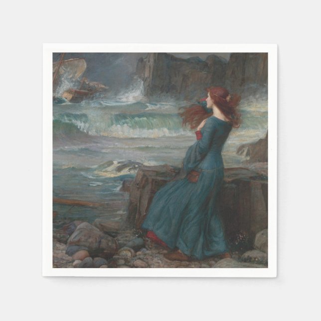 Miranda (von John William Waterhouse) Serviette (Vorderseite)