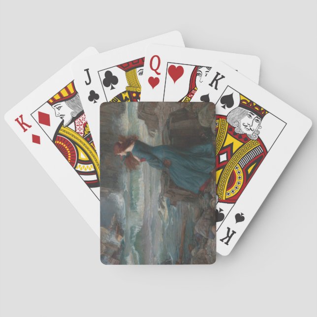 Miranda (von John William Waterhouse) Spielkarten (Rückseite)