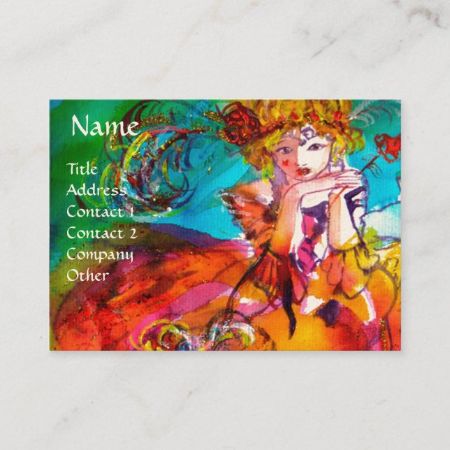 MIRANDOLINA / Darstellende Künste, Kostümbildner Visitenkarte (Vorderseite)