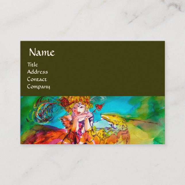 MIRANDOLINA / Darstellende Künste, Kostümbildner Visitenkarte (Vorderseite)