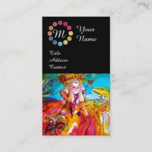 MIRANDOLINA SCHÖNHEIT MACHT AUS KÜNSTLERFARBPALETT VISITENKARTE