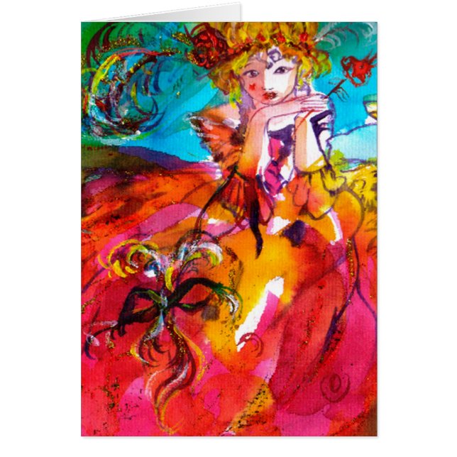 MIRANDOLINA, Venezianische Karnevalsmaske (Vorne)