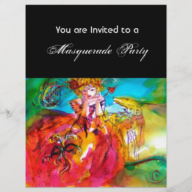 MIRANDOLINA / Venezianische Karnevalsmasken (Vorderseite)