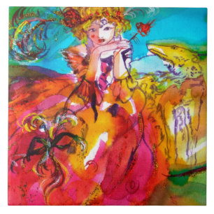 MIRANDOLINA / Venezianische Karnevalsmasken Fliese