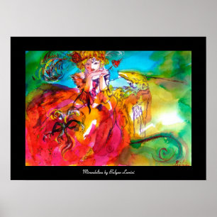 MIRANDOLINA / Venezianische Karnevalsmasken Poster