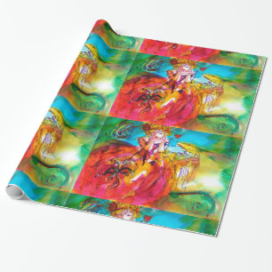 MIRANDOLINA / Venezianisches Masquerade-Party Geschenkpapier