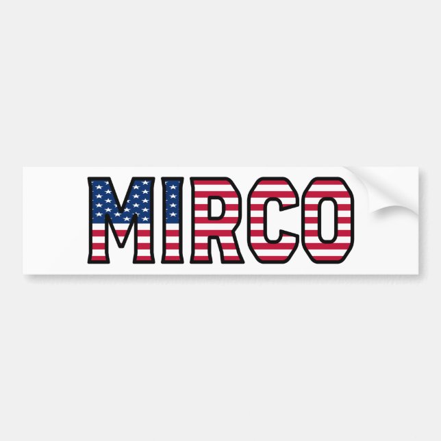 Mirco Name Vorname USA Aufkleber Sticker Auto Autoaufkleber (Vorne)