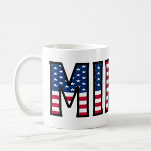Mirco Name Vorname USA styled Tasse Kaffeetasse