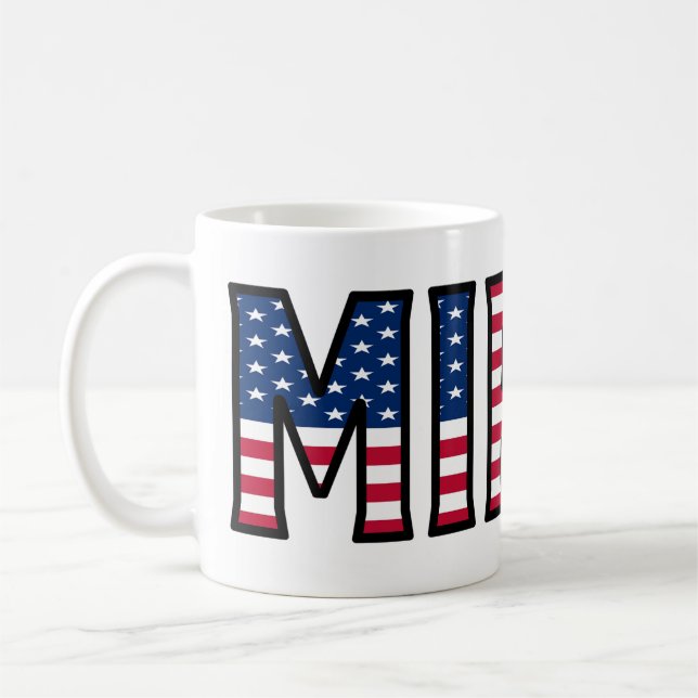 Mirco Name Vorname USA styled Tasse Kaffeetasse (Links)