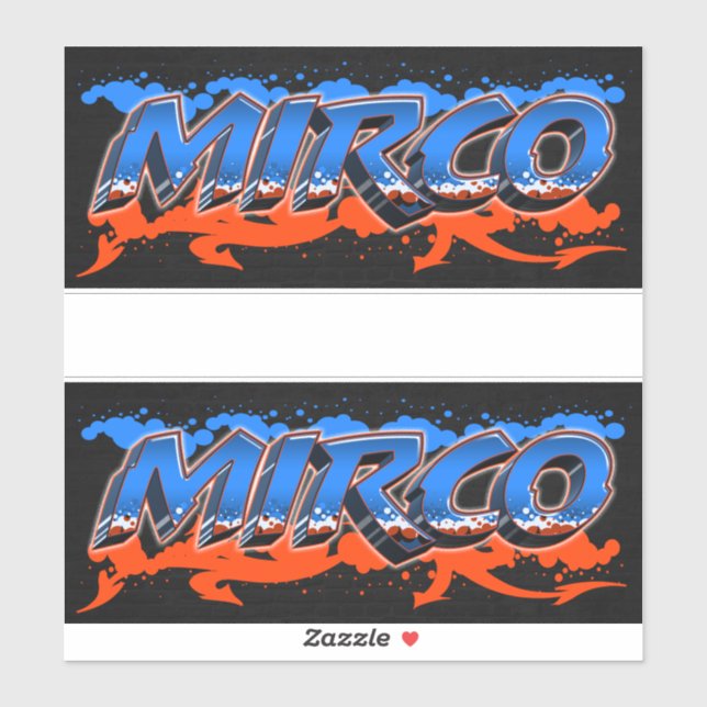 Mirco Vorname Name Graffiti Aufkleber Sticker (Blatt)