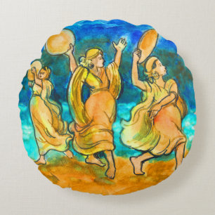 Miriams Lied des Meeres Rundes Kissen